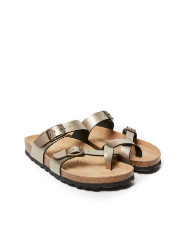 Mandel Teenslippers "Daria" goudkleurig