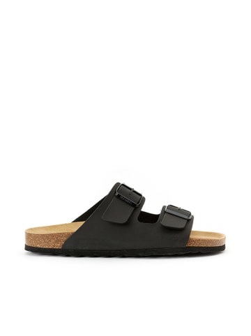 Mandel Slippers "Alberto" zwart