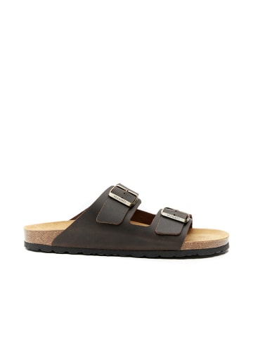 Mandel Slippers "Alberto" bruin