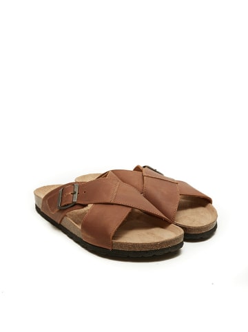 Mandel Slippers lichtbruin