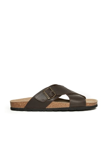 Mandel Slippers bruin