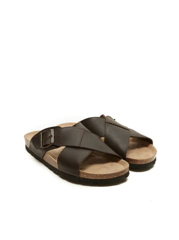 Mandel Slippers bruin