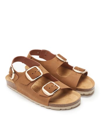 Mandel Sandalen lichtbruin