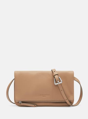 LIEBESKIND BERLIN Leder-Umhängetasche "Aloe S" in Beige - (B)21,5 x (H)14 x (T)2,5 cm