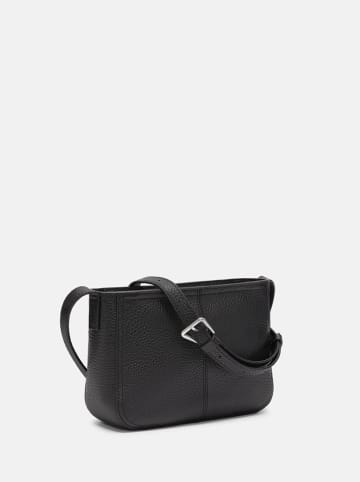 LIEBESKIND BERLIN Leder-Umhängetasche "Brooke S" in Schwarz - (B)23 x (H)17 x (T)7 cm