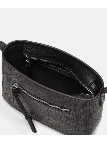 LIEBESKIND BERLIN Leder-Umhängetasche "Brooke S" in Schwarz - (B)23 x (H)17 x (T)7 cm