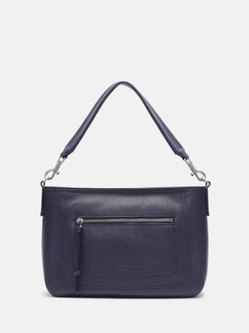 LIEBESKIND BERLIN Leren schoudertas "Brooke M" donkerblauw - (B)31 x (H)22 x (D)11 cm