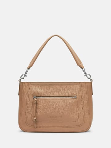 LIEBESKIND BERLIN Leren schoudertas "Brooke M" beige - (B)31 x (H)22 x (D)11 cm