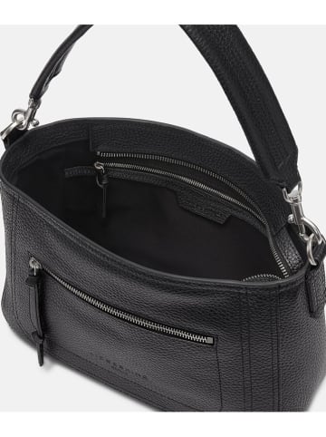 LIEBESKIND BERLIN Leder-Schultertasche "Brooke M" in Schwarz - (B)31 x (H)22 x (T)11 cm