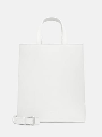 LIEBESKIND BERLIN Leren handtas "Paperbag M" wit - (B)29 x (H)34 x (D)15 cm