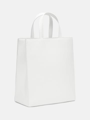 LIEBESKIND BERLIN Leren handtas "Paperbag M" wit - (B)29 x (H)34 x (D)15 cm