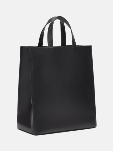 LIEBESKIND BERLIN Leder-Henkeltasche "Paperbag M" in Schwarz - (B)29 x (H)34 x (T)15 cm