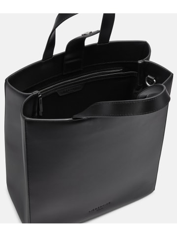 LIEBESKIND BERLIN Leder-Henkeltasche "Paperbag M" in Schwarz - (B)29 x (H)34 x (T)15 cm