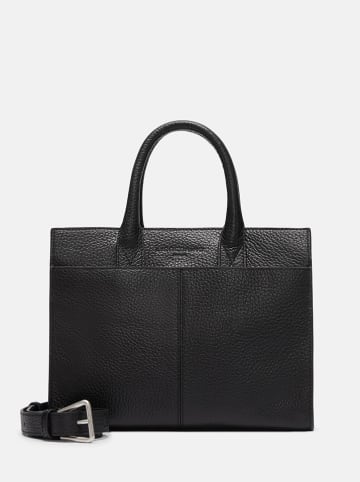 LIEBESKIND BERLIN Leder-Henkeltasche "Blake M" in Schwarz - (B)28 x (H)22 x (T)13 cm
