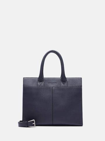 LIEBESKIND BERLIN Leder-Henkeltasche "Blake L" in Dunkelblau - (B)34 x (H)28 x (T)16 cm