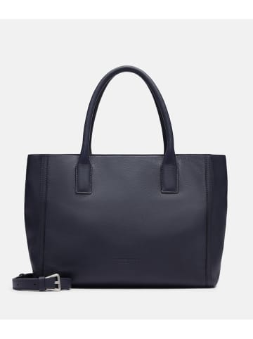 LIEBESKIND BERLIN Leder-Henkeltasche "Marrigold M" in Dunkelblau - (B)32 x (H)26 x (T)15 cm