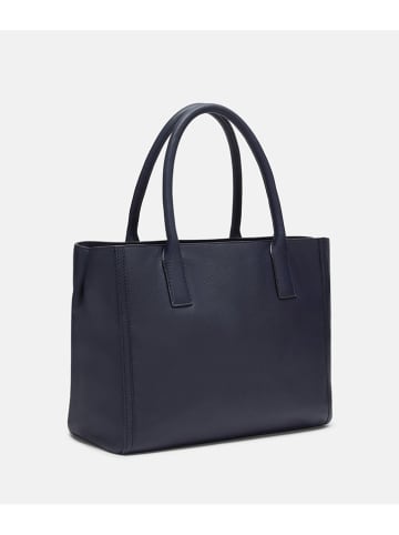 LIEBESKIND BERLIN Leder-Henkeltasche "Marrigold M" in Dunkelblau - (B)32 x (H)26 x (T)15 cm