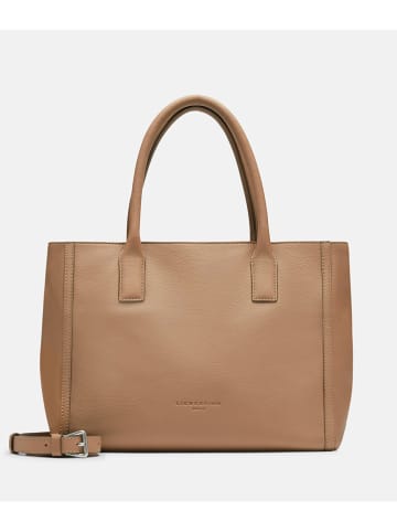 LIEBESKIND BERLIN Leder-Henkeltasche "Marrigold M" in Beige - (B)32 x (H)26 x (T)15 cm
