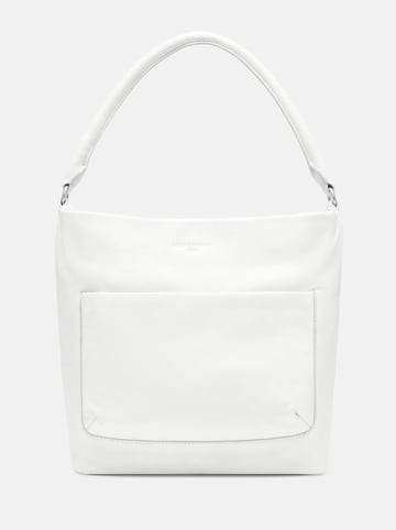 LIEBESKIND BERLIN Leder-Schultertasche "MFO Ever" in Weiß - (B)40 x (H)30 x (T)13 cm
