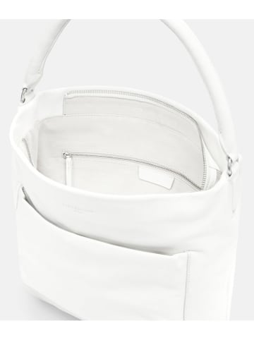 LIEBESKIND BERLIN Leder-Schultertasche "MFO Ever" in Weiß - (B)40 x (H)30 x (T)13 cm