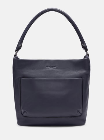 LIEBESKIND BERLIN Leren schoudertas "MFO Ever" donkerblauw - (B)40 x (H)30 x (D)13 cm