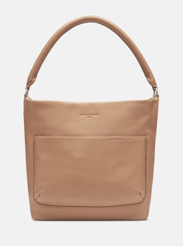 LIEBESKIND BERLIN Leder-Schultertasche "MFO Ever" in Beige - (B)40 x (H)30 x (T)13 cm