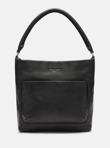 LIEBESKIND BERLIN Leder-Schultertasche "MFO Ever" in Schwarz - (B)40 x (H)30 x (T)13 cm