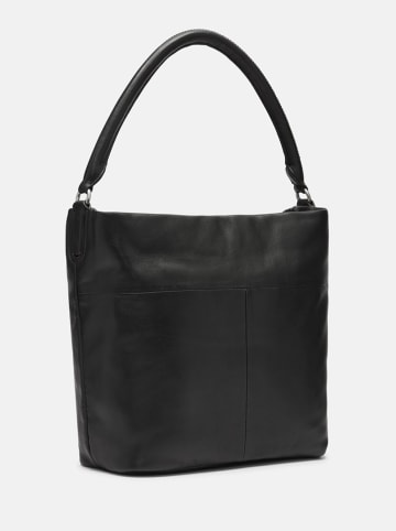 LIEBESKIND BERLIN Leder-Schultertasche "MFO Ever" in Schwarz - (B)40 x (H)30 x (T)13 cm