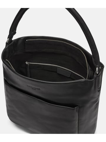 LIEBESKIND BERLIN Leder-Schultertasche "MFO Ever" in Schwarz - (B)40 x (H)30 x (T)13 cm