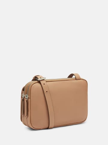 LIEBESKIND BERLIN Leder-Umhängetasche "Mareike" in Beige - (B)24,5 x (H)15,5 x (T)7,5 cm