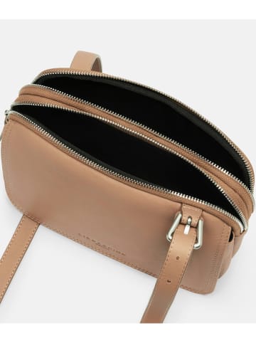 LIEBESKIND BERLIN Leder-Umhängetasche "Mareike" in Beige - (B)24,5 x (H)15,5 x (T)7,5 cm