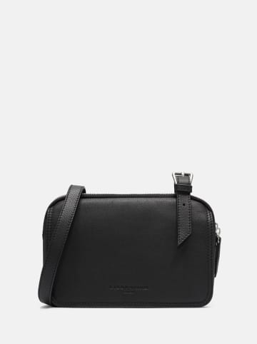 LIEBESKIND BERLIN Leder-Umhängetasche "Mareike" in Schwarz - (B)24,5 x (H)15,5 x (T)7,5 cm