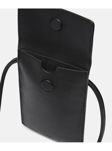 LIEBESKIND BERLIN Leder-Handytasche in Schwarz - (B)11 x (H)18 cm