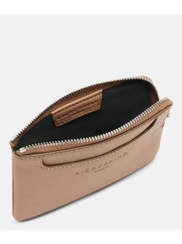LIEBESKIND BERLIN Leder-Geldbörse "Matti XS" in Beige - (B)13 x (H)8 x (T)1 cm