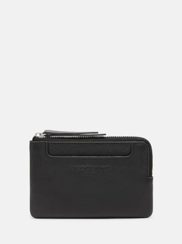 LIEBESKIND BERLIN Leder-Geldbörse "Matti XS" in Schwarz - (B)13 x (H)8 x (T)1 cm