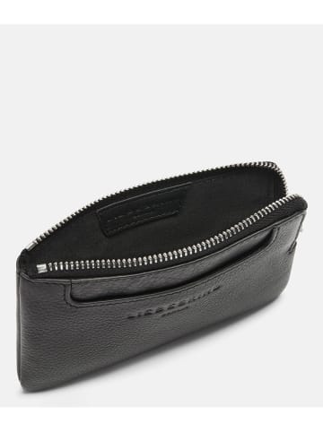 LIEBESKIND BERLIN Leder-Geldbörse "Matti XS" in Schwarz - (B)13 x (H)8 x (T)1 cm