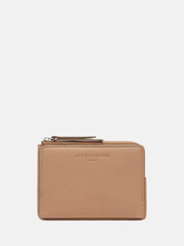 LIEBESKIND BERLIN Leder-Geldbörse "Smilla S" in Beige - (B)13 x (H)9 x (T)1 cm