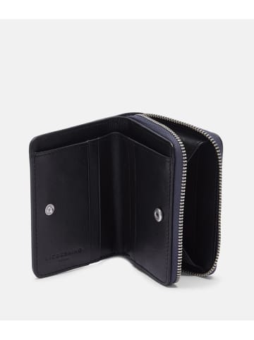 LIEBESKIND BERLIN Leder-Geldbörse "Alexis M" in Dunkelblau - (B)11 x (H)8,5 x (T)3 cm