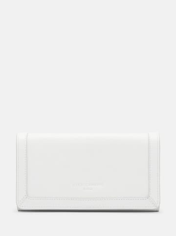 LIEBESKIND BERLIN Leder-Geldbörse "L" in Weiß - (B)19 x (H)10,5 x (T)2 cm