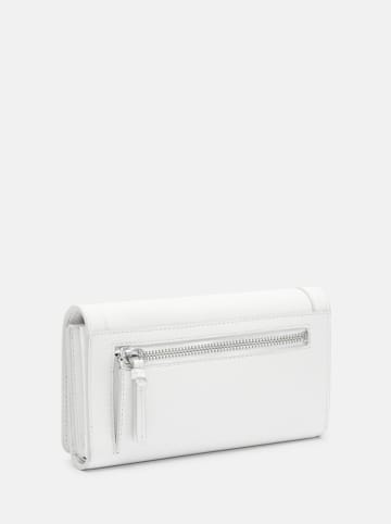 LIEBESKIND BERLIN Leder-Geldbörse "L" in Weiß - (B)19 x (H)10,5 x (T)2 cm