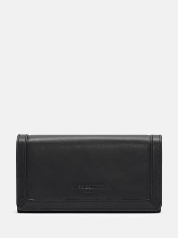 LIEBESKIND BERLIN Leder-Geldbörse "L" in Schwarz - (B)19 x (H)10,5 x (T)2 cm