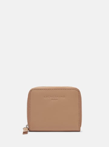 LIEBESKIND BERLIN Leder-Geldbörse "Dot S" in Beige - (B)10 x (H)8 x (T)2 cm