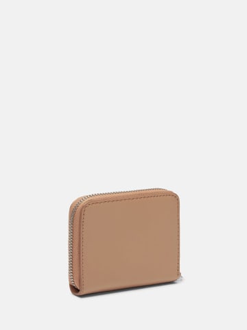 LIEBESKIND BERLIN Leder-Geldbörse "Dot S" in Beige - (B)10 x (H)8 x (T)2 cm