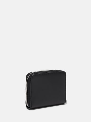 LIEBESKIND BERLIN Leder-Geldbörse "Dot S" in Schwarz - (B)10 x (H)8 x (T)2 cm