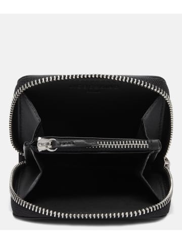 LIEBESKIND BERLIN Leder-Geldbörse "Dot S" in Schwarz - (B)10 x (H)8 x (T)2 cm