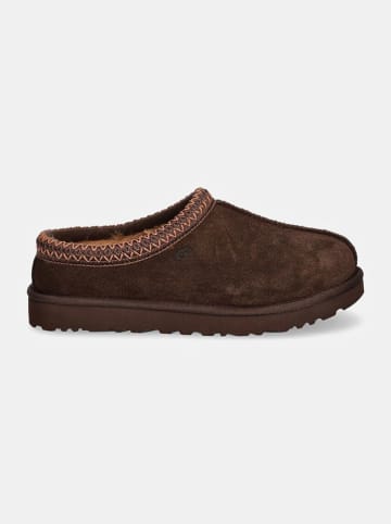 UGG Leder-Hausschuhe "Tasman" in Braun
