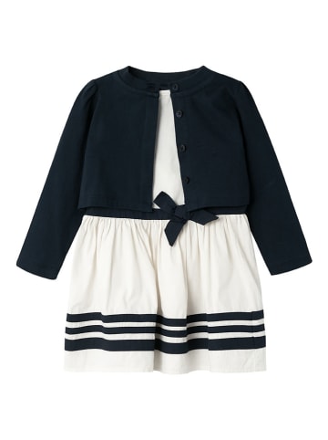 name it 2tlg. Outfit in Creme/ Dunkelblau