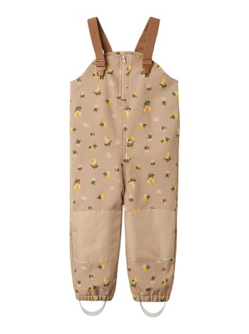 name it Spodnie softshellowe w kolorze jasnobrązowym