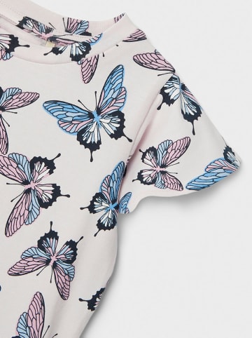 name it Shirt in Weiß/ Blau/ Rosa