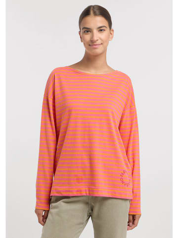 ELBSAND Longsleeve "Tooske" in Pink/ Orange